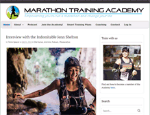Tablet Screenshot of marathontrainingacademy.com
